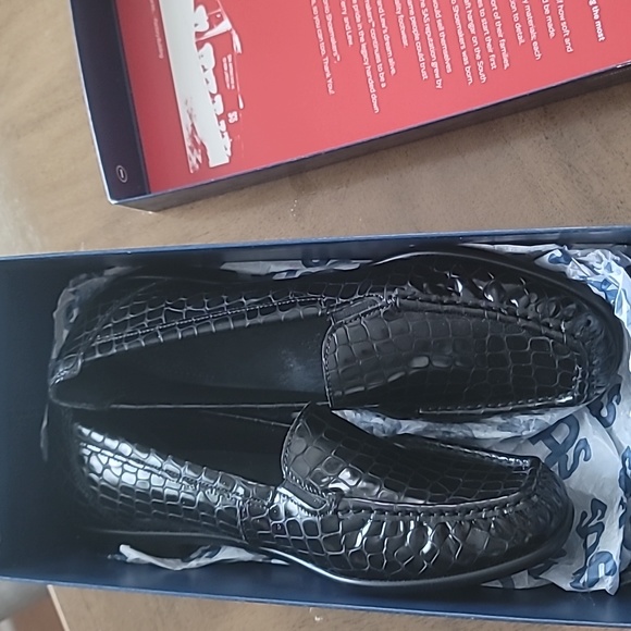 SAS Joy Black croc size 9.5 n - Picture 2 of 5